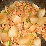 豚肉と大根の炒め煮（キムチ風味）